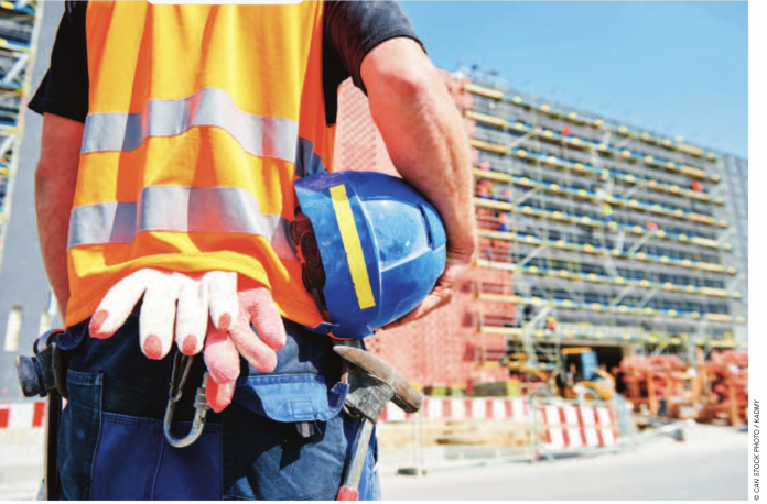 construction worker stock image